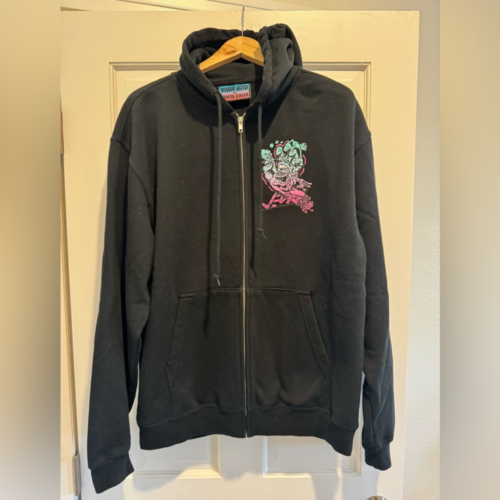 Black Hoodie with Graphic Design